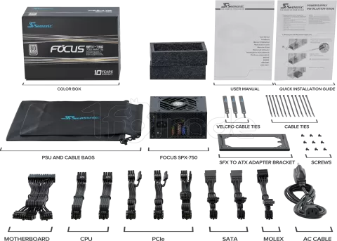 Photo de Alimentation SFX Seasonic Prime SPX - 750W (Noir)