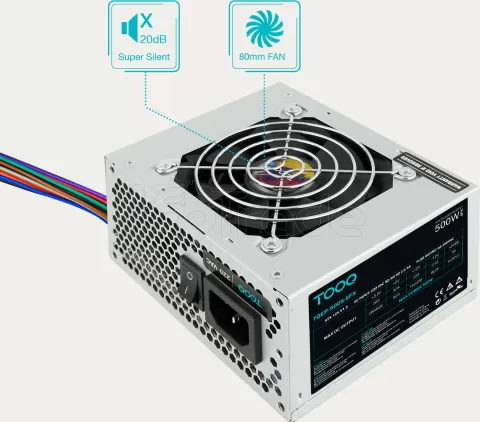 Photo de Alimentation SFX TooQ Ecopower II - 500W (OEM)