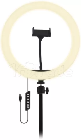 Photo de Anneau lumineux à éclairage LED T'nB Influence avec trépied 12"