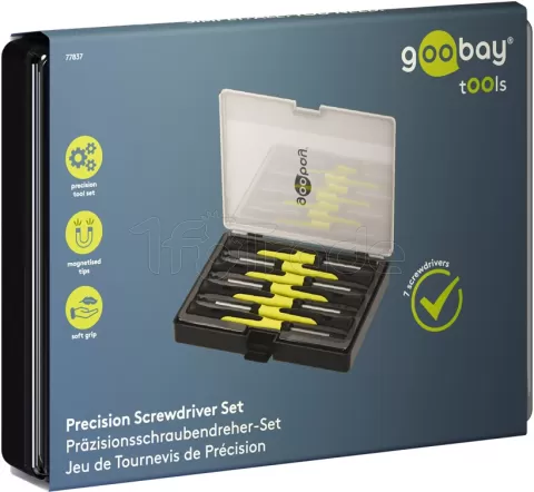 Photo de Assortiment de tournevis de précision Goobay (7 pièces)