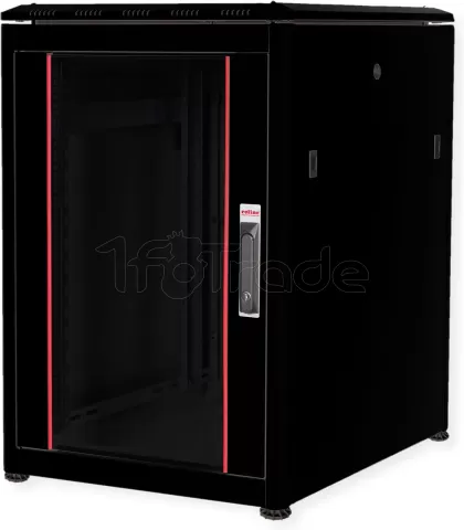 Photo de Baie Serveur Pro 19" 16U - 600x800mm avec porte vitrée (Noir)