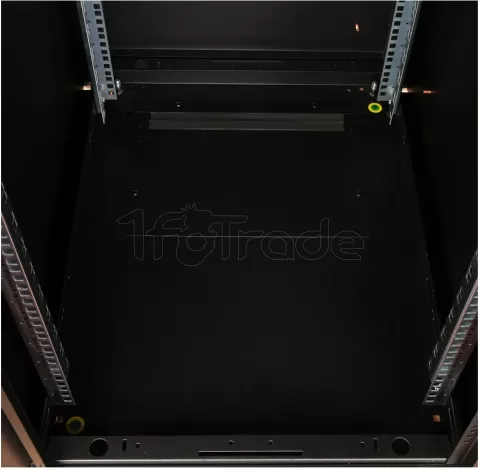 Photo de Baie Serveur Pro 19" 22U - 600x600mm avec porte vitrée (Noir)