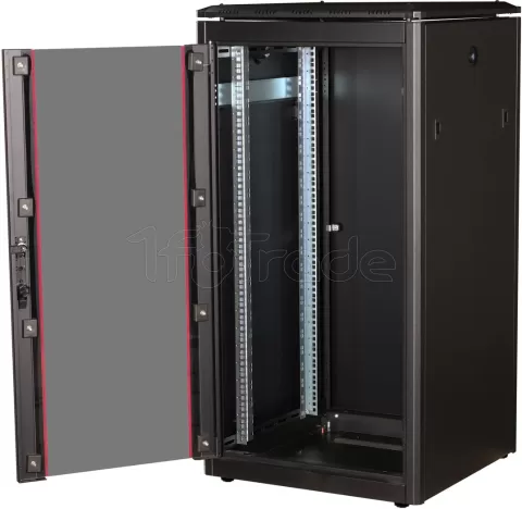 Photo de Baie Serveur Pro 19" 22U - 600x600mm avec porte vitrée (Noir)