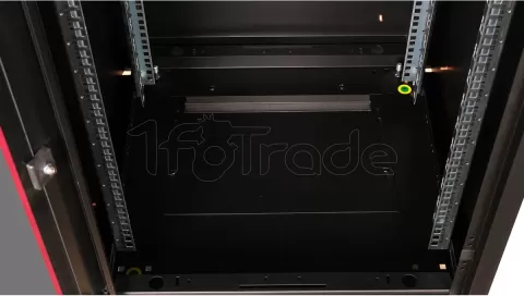 Photo de Baie Serveur Pro 19" 22U - 600x600mm avec porte vitrée (Noir)