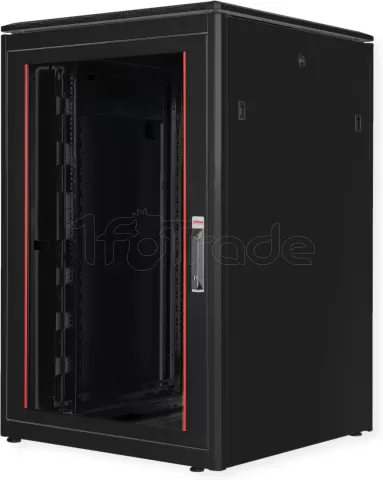 Photo de Baie Serveur Pro 19" 22U - 800x800mm avec porte vitrée (Noir)