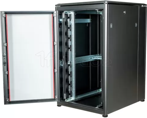 Photo de Baie Serveur Pro 19" 22U - 800x800mm avec porte vitrée (Noir)