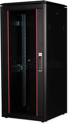 Photo de Baie Serveur Pro 19" 26U - 600x600mm avec porte vitrée (Noir)