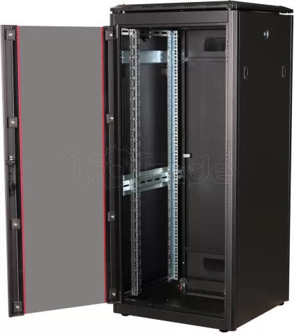 Photo de Baie Serveur Pro 19" 26U - 600x600mm avec porte vitrée (Noir)