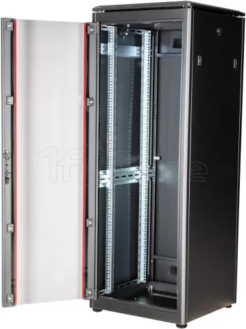 Photo de Baie Serveur Pro 19" 32U - 600x600mm avec porte vitrée (Noir)