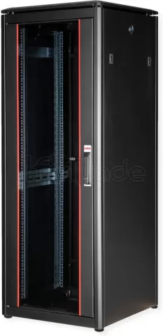 Photo de Baie Serveur Pro 19" 32U - 600x600mm avec porte vitrée (Noir)