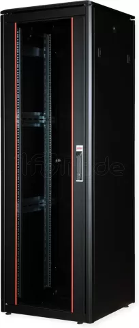 Photo de Baie Serveur Pro 19" 36U - 600x600mm avec porte vitrée (Noir)
