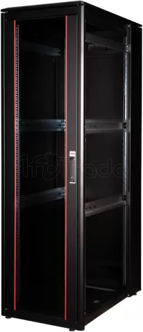 Photo de Baie Serveur Pro 19" 42U - 600x1000mm avec porte vitrée (Noir)