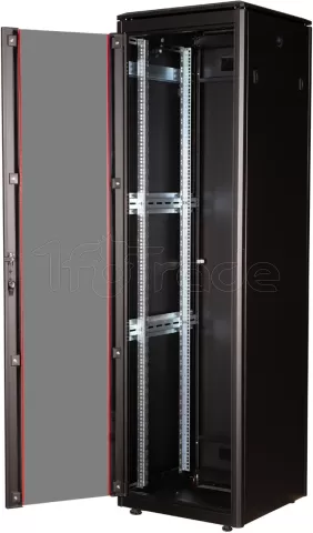 Photo de Baie Serveur Pro 19" 42U - 600x600mm avec porte vitrée (Noir)