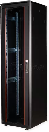 Photo de Baie Serveur Pro 19" 42U - 600x600mm avec porte vitrée (Noir)