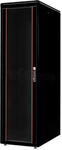 Photo de Baie Serveur Pro 19" 47U - 600x1000mm avec porte vitrée (Noir)