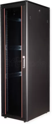 Photo de Baie Serveur Pro 19" 47U - 600x800mm avec porte vitrée (Noir)