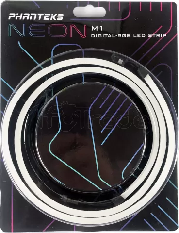 Photo de Bandeau LED Phanteks Neon Digital RGB 50cm (Noir)