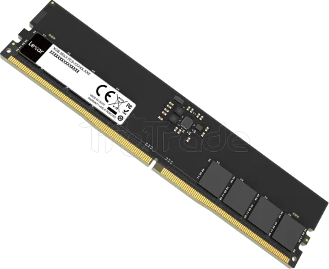 Photo de Barette mémoire 16Go DIMM DDR5 Lexar 4800MHz CL40 (Noir)