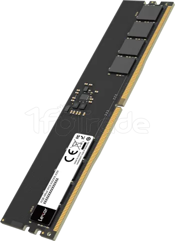 Photo de Barette mémoire 16Go DIMM DDR5 Lexar 4800MHz CL40 (Noir)