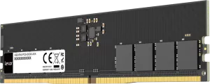 Photo de Barette mémoire 16Go DIMM DDR5 Lexar 4800MHz CL40 (Noir)