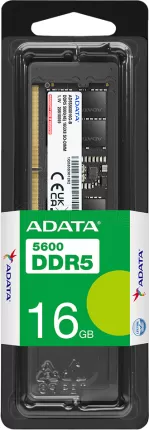 Photo de Barette mémoire 16Go SODIMM DDR5 Adata Premier 5600Mhz (Noir)
