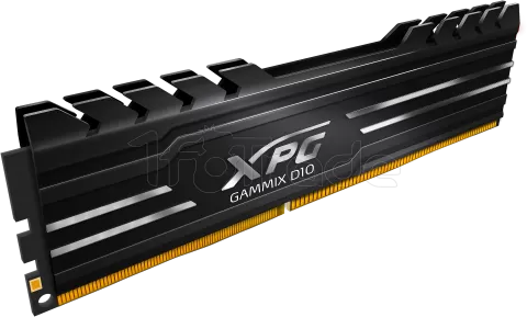 Photo de Barrette mémoire 16Go DIMM DDR4 Adata XPG GammiX D10  3200Mhz (Noir)