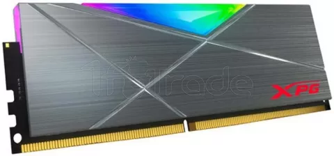 Photo de Barrette mémoire 16Go DIMM DDR4 Adata XPG SpectriX D50 RGB  3200Mhz (Gris)