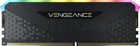 Photo de Barrette mémoire 16Go DIMM DDR4 Corsair Vengeance RS RGB  3200Mhz (Noir)