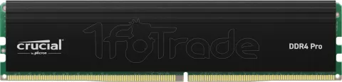 Photo de Barrette mémoire 16Go DIMM DDR4 Crucial Pro  3200Mhz (Noir)