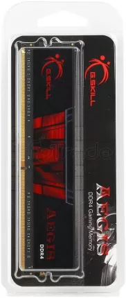 Photo de Barrette mémoire 16Go DIMM DDR4 G.Skill Aegis 3000Mhz (Noir et Rouge)