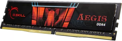 Photo de Barrette mémoire 16Go DIMM DDR4 G.Skill Aegis 4  2400Mhz (Noir et Rouge)