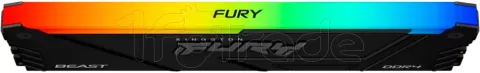 Photo de Barrette mémoire 16Go DIMM DDR4 Kingston Fury Beast RGB 3600MHz CL17 (Noir)