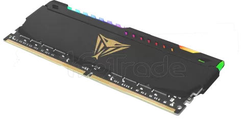 Photo de Barrette mémoire 16Go DIMM DDR4 Patriot Viper Steel RGB  3200Mhz (Noir)