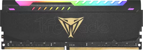 Photo de Barrette mémoire 16Go DIMM DDR4 Patriot Viper Steel RGB  3200Mhz (Noir)
