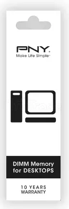 Photo de Barrette mémoire 16Go DIMM DDR4 PNY Performance 2666MHz (Noir)