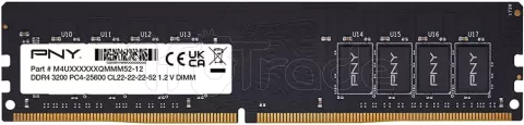 Photo de Barrette mémoire 16Go DIMM DDR4 PNY Performance 3200MHz (Noir)
