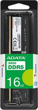 Photo de Barrette mémoire 16Go DIMM DDR5 Adata 5600MHz (Noir)