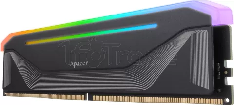 Photo de Barrette mémoire 16Go DIMM DDR5 Apacer Nox RGB 5600Mhz (Noir)