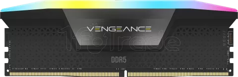 Photo de Barrette mémoire 16Go DIMM DDR5 Corsair Vengeance 6000MHz CL36 (Noir) Version OEM