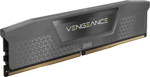 Photo de Barrette mémoire 16Go DIMM DDR5 Corsair Vengeance 6000MHz CL36 (Noir)