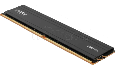 Photo de Barrette mémoire 16Go DIMM DDR5 Crucial Pro 5600MHz (Noir)