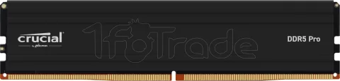 Photo de Barrette mémoire 16Go DIMM DDR5 Crucial Pro 6000MHz (Noir)
