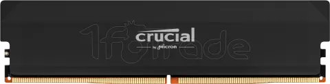 Photo de Barrette mémoire 16Go DIMM DDR5 Crucial Pro OC Gaming 6000MHz (Noir) Version OEM (Tray)