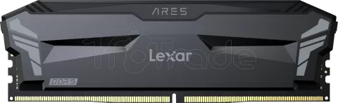 Photo de Barrette mémoire 16Go DIMM DDR5 Lexar Ares  4800MHz (Noir)