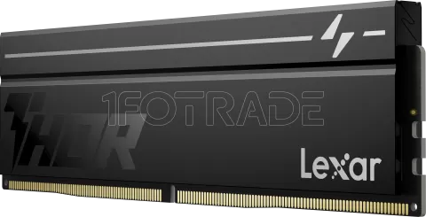 Photo de Barrette mémoire 16Go DIMM DDR5 Lexar Thor 2nd Gen 6000MHz CL38 (Noir)