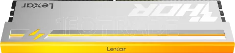 Photo de Barrette mémoire 16Go DIMM DDR5 Lexar Thor 2nd Gen RGB 6000MHz CL36 (Argent)