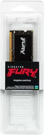 Photo de Barrette mémoire 16Go SODIMM DDR4 Kingston Fury Impact 3200Mhz (Noir)