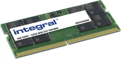 Photo de Barrette mémoire 16Go SODIMM DDR5 Integral 5600Mhz (Vert)