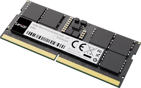 Photo de Barrette mémoire 24Go SODIMM DDR5 Lexar 5600MHz (Noir) Version OEM (Tray)