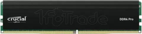 Photo de Barrette mémoire 32Go DIMM DDR4 Crucial Pro  3200Mhz (Noir)